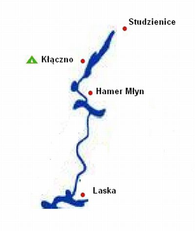 Rzeka Kłonecznica - mapa